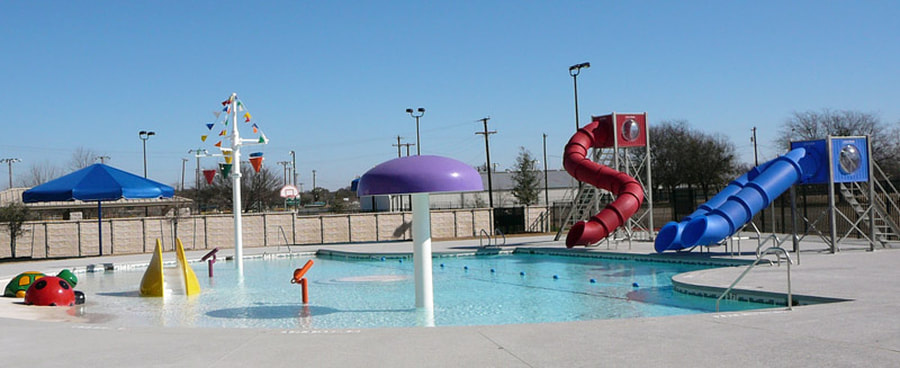 A splash pad or spray pool is a recreation area, often in a public park, for water play that has little or no standing water. This is said to eliminate the need for lifeguards or other supervision, as there is little risk of drowning. Typically there are ground nozzles that spray water upwards out of the splash pad's rain deck. There may also be other water features such as a rainbow (semi-circular pipe shower), a mushroom shower, or a tree shower. As well, some splash pads feature movable nozzles similar to those found on fire trucks to allow users to spray others. The showers and ground nozzles are often controlled by a hand activated-motion sensor, to run for limited time. Typically the water is either freshwater, or recycled and treated water that is typically treated to at least the same level of quality as swimming pool water standards. These splash pads are often surfaced in textured non-slip concrete or in crumb rubber. ATPOOLS has built a lot of splash pad in Cebu, Bohol, Manila, Paranaque, Bulacan, Rizal, Laguna, Batangas, Palawan, Surigao, Boracay, Isabela, Baguio, Samar, Cavite and Quezon.